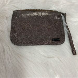 Express Gold Wristlet Makeup Bag